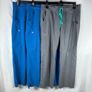 FIGS Kade Cargo Scrub Pants Women Medium Petite Technical 3 Pair Bundle